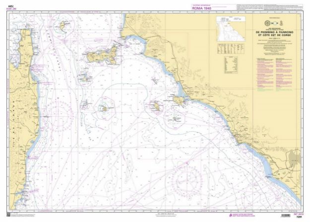 FR7291 - De Piombino à Fiumicino et côte Est de Co